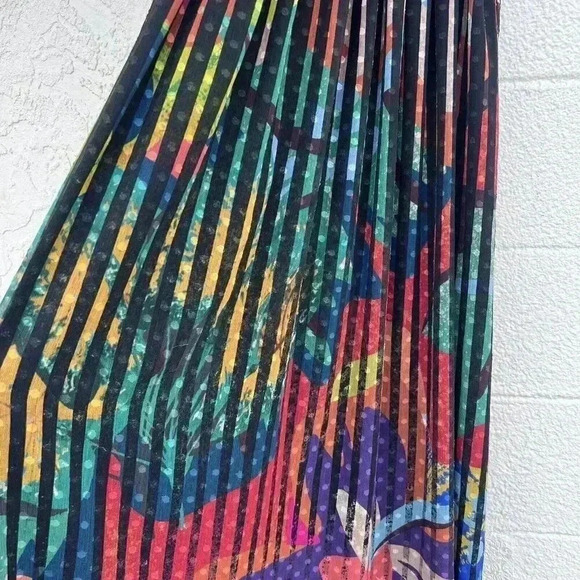 Geisha Designs Anthropologie Size 2 "Kalinka" Women's Black Motif Maxi Dress NWT - Picture 5 of 7